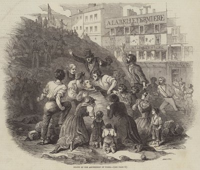 Morte do Arcebispo de Paris (gravura) de English School