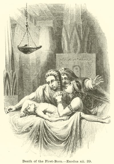 Morte do primogênito, Êxodo, xii, 29 de English School