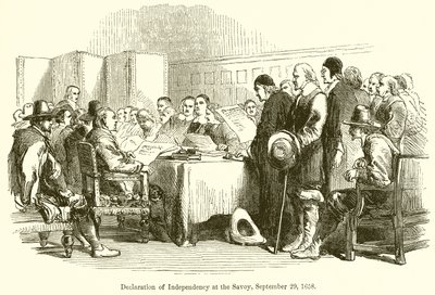 Declaração de Independência no Savoy, 29 de setembro de 1658 de English School