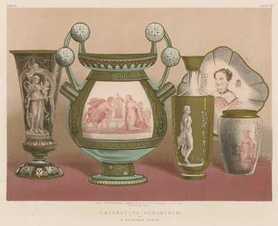 Porcelana Decorativa de E Rousseau, Paris de English School