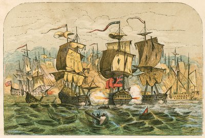 Derrota da frota holandesa pelo almirante Blake de English School