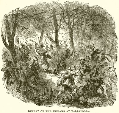 Derrota dos índios em Tallapoosa de English School