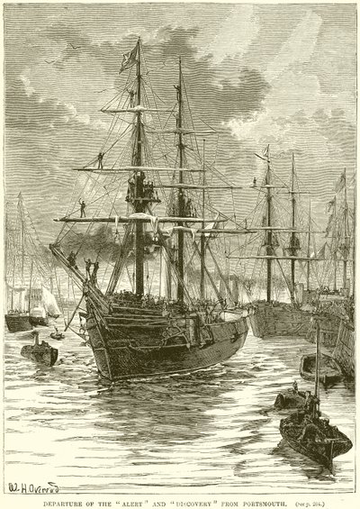 Partida do Alerta e Descoberta de Portsmouth de English School