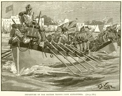 Partida das tropas britânicas de Alexandria de English School