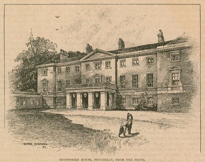Devonshire House, Piccadilly, Londres, da unidade de English School