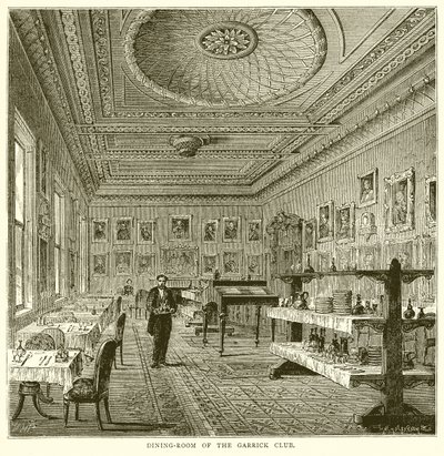 Sala de jantar do Garrick Club de English School
