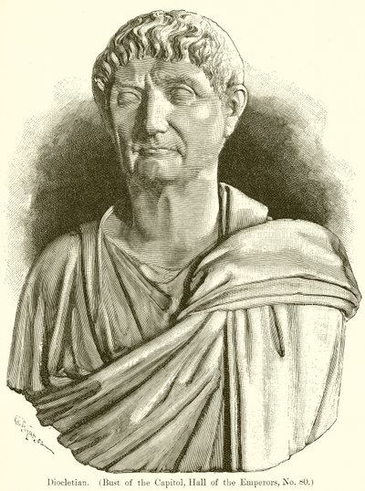 Diocleciano. (Busto do Capitólio, Salão dos Imperadores, nº 80) de English School