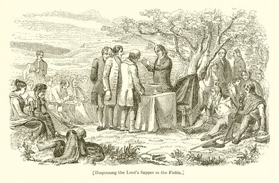Dispensando a Ceia dos Lordes nos Campos de English School