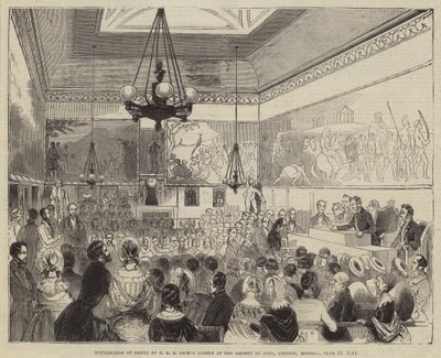 Distribuição de Prêmios pelo Príncipe Albert na Sociedade de Artes, Adelphi, segunda-feira, 10 de junho de 1844 de English School