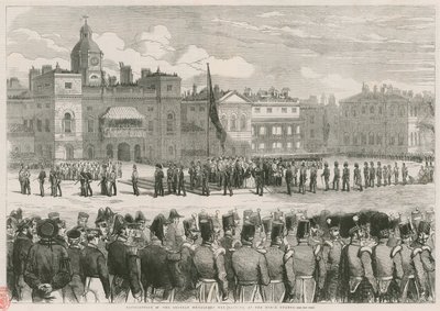 Distribuição das medalhas da Criméia por Sua Majestade nos Horse Guards de English School