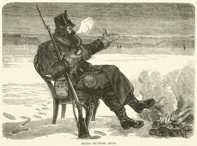 Fazendo o serviço avançado, dezembro de 1870 de English School