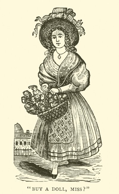 Vendedor de bonecas (xilogravura) de English School