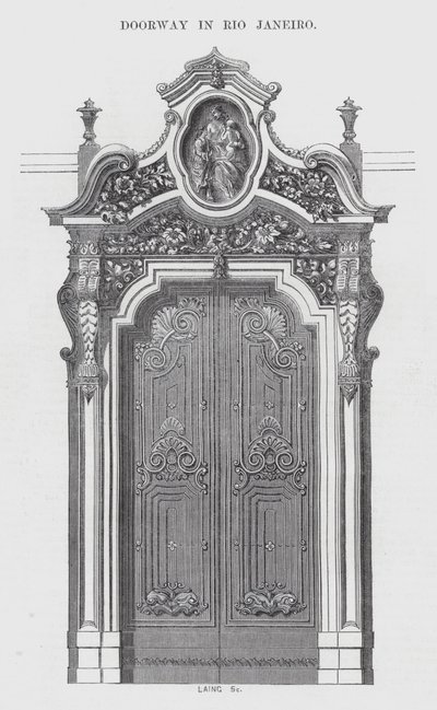 Porta no Rio de Janeiro (gravura) de English School