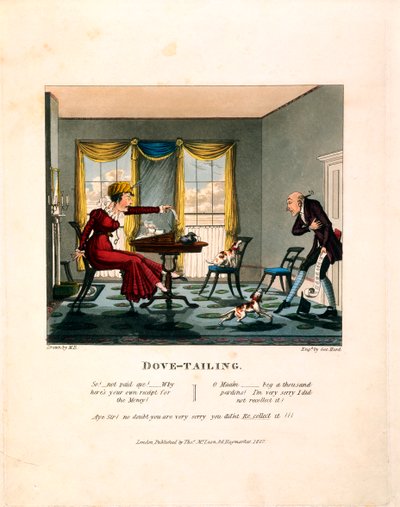 Dove-tailing, gravado por George Hunt, publicado por Thomas Mclean, 1827 de English School
