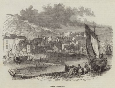 Dover Harbour (gravura) de English School