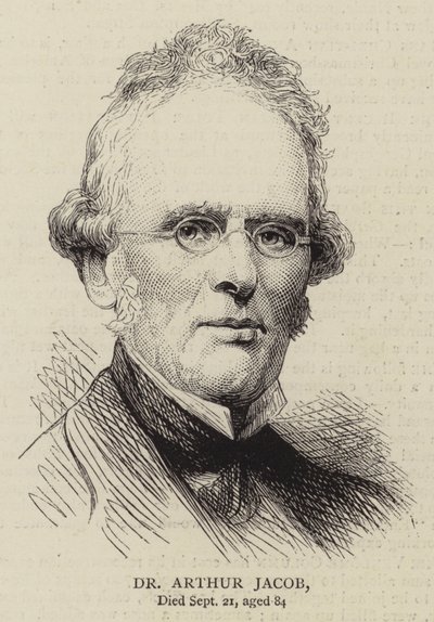 Dr. Arthur Jacob (gravura) de English School