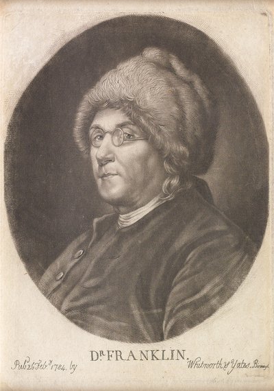 Dr. Franklin, 1784 (mezzotint) de English School