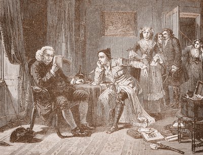 Dr. Johnson resgatando Goldsmith de sua proprietária de English School