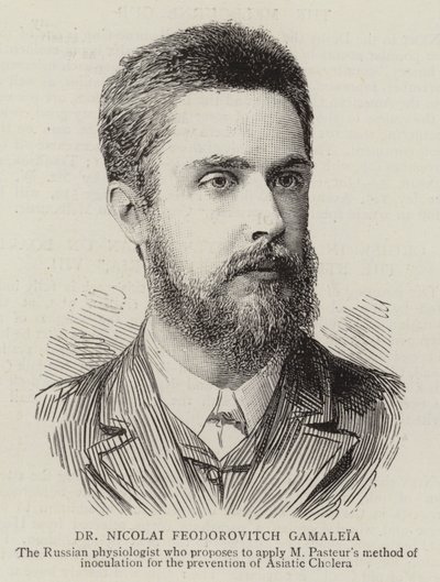 Dr Nicolai Feodorovitch Gamaleia (gravura) de English School