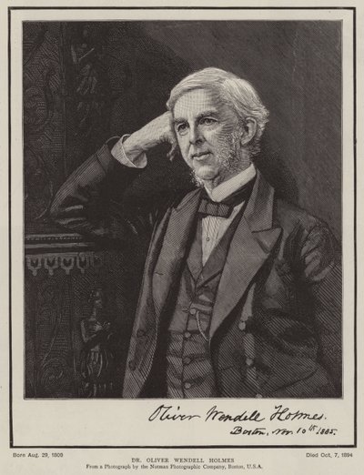Dr Oliver Wendell Holmes (gravura) de English School