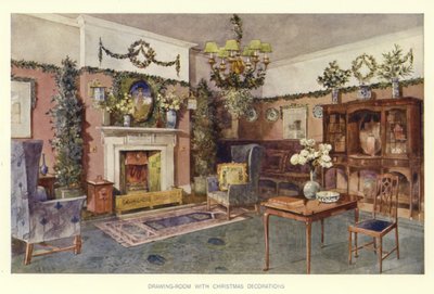 Sala de Desenho com Decorações de Natal de English School