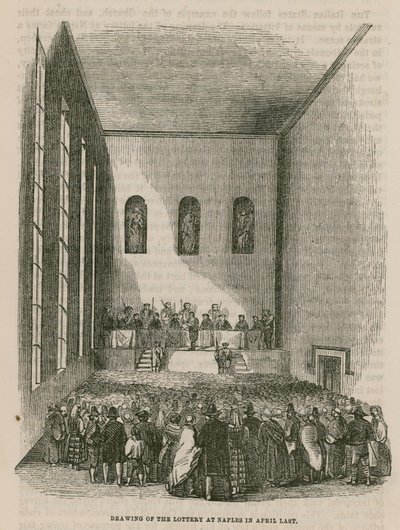 Desenho da loteria em Nápoles abril passado de English School