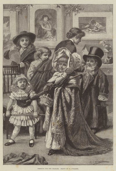 Vestido para a Charada (gravura) de English School