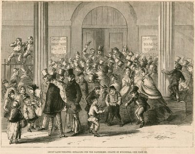 Teatro Drury Lane, em Londres - participando da Pantomima de English School