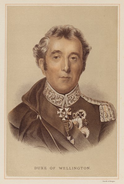 Duque de Wellington (lito colorido) de English School
