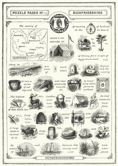 Dumfriesshire (gravura) de English School