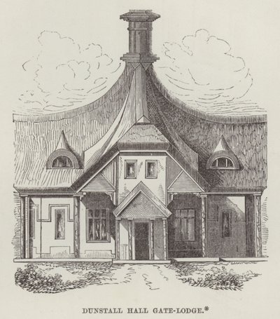 Dunstall Hall Gate-Lodge (gravura) de English School