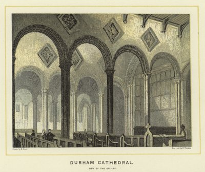 Catedral de Durham, vista da Galiléia de English School