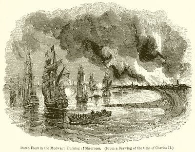 Frota holandesa na Medway: Burning of Sheerness de English School