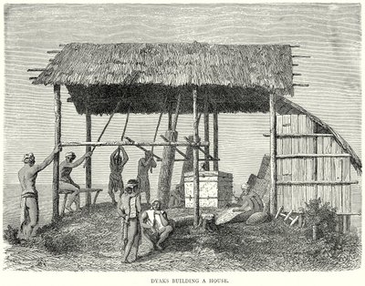 Iaques construindo uma casa (gravura) de English School