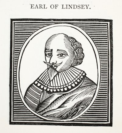 Conde de Lindsey, ilustração de Chap-livros do século XVIII por John Ashton, pub. 1882 de English School