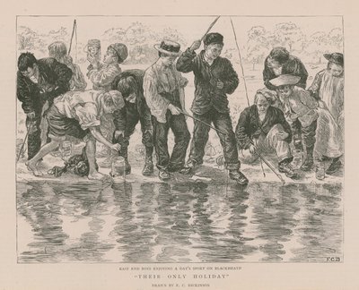 Garotos do East End aproveitando um dia de esporte em Blackheath de English School