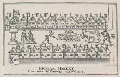 Eastcheap, por volta de 1598 de English School