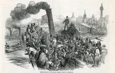 Segunda-feira de Páscoa no rio Tamisa - indo para Greenwich de English School