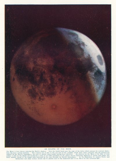 Eclipse da Lua (cor litho) de English School