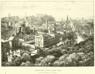 Edimburgo, de Calton Hill de English School