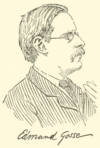 Edmund Gosse (gravura) de English School