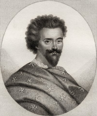 Edward Herbert, ilustração de &39;Um catálogo de autores reais e nobres, volume III&39;, publicado em 1806 de English School