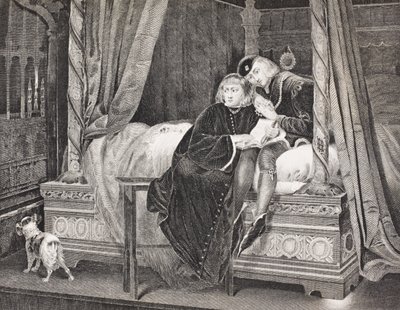 Edward V e Richard, Duque de York na Torre, da &39;Galeria de Retratos Históricos&39;, publicado em 1880 de English School
