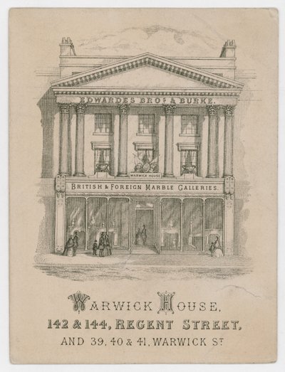 Edwardes Brothers & Burke, cartão de comércio de English School