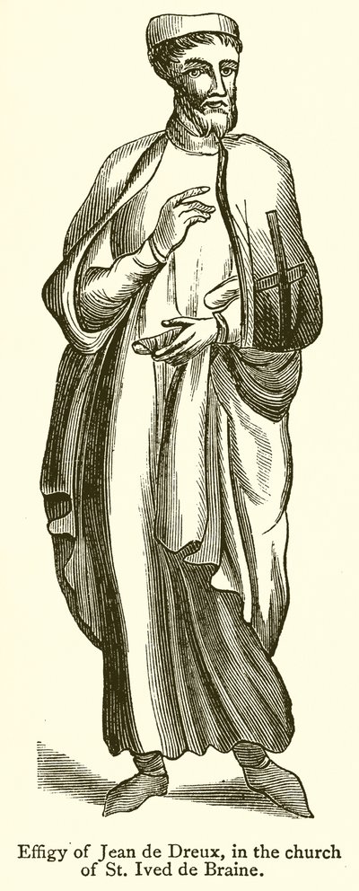 Efígie de Jean de Dreux, na igreja de Santo Ived de Braine de English School