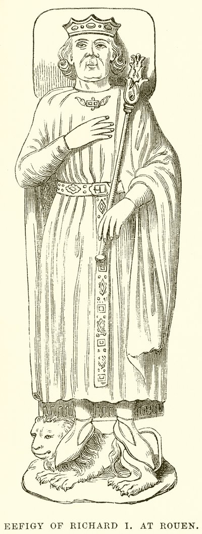 Efígie de Ricardo I em Rouen de English School
