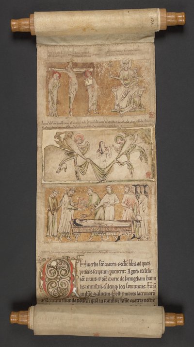 Egerton MS 2849, Membrana I, c.1225-30 (velino) de English School