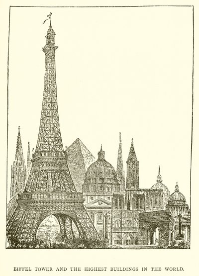 Torre Eiffel e os edifícios mais altos do mundo de English School