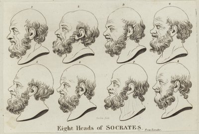 Oito cabeças de Sócrates de English School