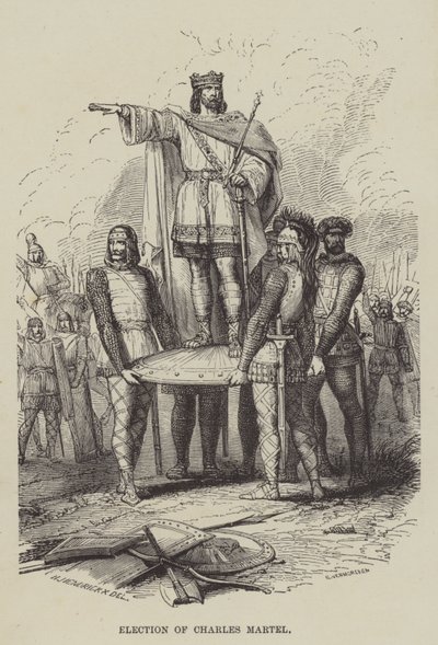 Eleição de Charles Martel (gravura) de English School